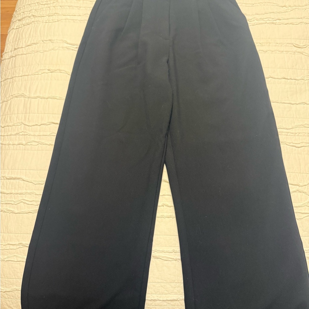 Abercrombie & Fitch Sloan Black High-Rise Trousers